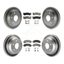 Load image into Gallery viewer, Front Rear Coated Disc Brake Rotors Ceramic Pad Kit For Chevrolet Avalanche 1500