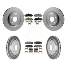 Charger l&#39;image dans la galerie, Front Rear Coat Brake Rotor Ceramic Pad Kit For Cadillac XLR Naturally Aspirated