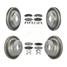 Charger l&#39;image dans la galerie, Front Rear Coat Brake Rotors Ceramic Pad Kit For Chevrolet Tahoe GMC Suburban XL