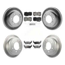 Load image into Gallery viewer, Front Rear Coated Disc Brake Rotors And Ceramic Pads Kit For Hummer H3 H3T