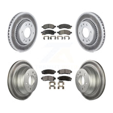 Charger l&#39;image dans la galerie, Front Rear Coat Brake Rotors Ceramic Pad Kit For Chevrolet Trailblazer GMC Envoy