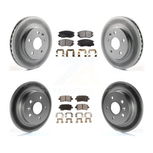 Charger l'image dans la galerie, Front Rear Coated Disc Brake Rotors Ceramic Pad Kit For Chevrolet Malibu Limited