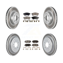 Load image into Gallery viewer, Front Rear Coated Disc Brake Rotors And Ceramic Pads Kit For Cadillac ATS