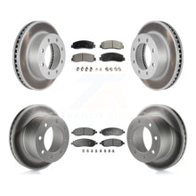 Load image into Gallery viewer, Front Rear Coat Disc Brake Rotor Ceramic Pad Kit For Ford F-250 Super Duty F-350