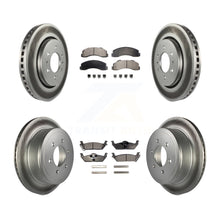 Load image into Gallery viewer, Front Rear Coated Brake Rotor &amp; Ceramic Pad Kit For Ford F-150 With 6 Lug Wheels