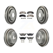 Load image into Gallery viewer, Front Rear Coated Disc Brake Rotors And Ceramic Pads Kit For Ford F-150