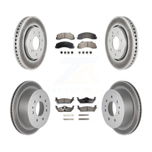 Load image into Gallery viewer, Front Rear Coated Brake Rotor &amp; Ceramic Pad Kit For Ford F-150 With 7 Lug Wheels