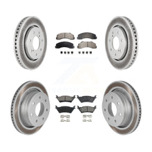 Load image into Gallery viewer, Front Rear Coated Brake Rotor &amp; Ceramic Pad Kit For Ford F-150 With 7 Lug Wheels