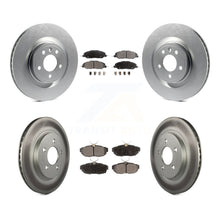 Load image into Gallery viewer, Front Rear Coated Disc Brake Rotors And Ceramic Pads Kit For Ford Mustang