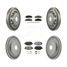 Charger l'image dans la galerie, Front Rear Coat Brake Rotor Ceramic Pad Kit For Ford Explorer Police Interceptor