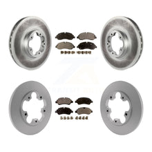 Load image into Gallery viewer, Front Rear Coated Brake Rotor &amp; Ceramic Pad Kit For Ford Transit-250 Transit-350