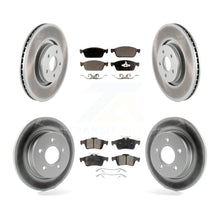 Load image into Gallery viewer, Front Rear Coated Disc Brake Rotors And Ceramic Pads Kit For Ford Focus ST