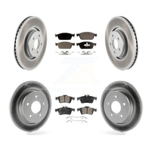 Charger l'image dans la galerie, Front Rear Coated Disc Brake Rotors And Ceramic Pads Kit For Ford Focus ST