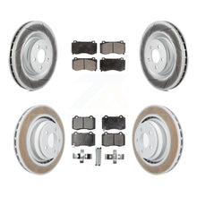 Load image into Gallery viewer, Front Rear Coat Disc Brake Rotors Ceramic Pad Kit For Dodge Charger Chrysler 300