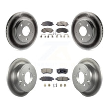 Load image into Gallery viewer, Front Rear Coated Disc Brake Rotors And Ceramic Pads Kit For Mitsubishi Lancer