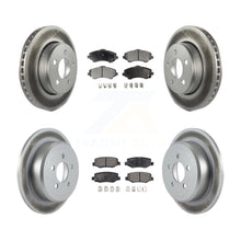 Load image into Gallery viewer, Front Rear Coated Disc Brake Rotors Ceramic Pad Kit For Jeep Liberty Dodge Nitro