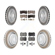 Load image into Gallery viewer, Front Rear Coated Disc Brake Rotors Ceramic Pad Kit For Dodge Challenger Charger