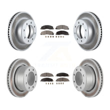 Load image into Gallery viewer, Front Rear Coated Disc Brake Rotors Ceramic Pad Kit For Ram 2500 3500 1500 Dodge