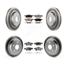 Load image into Gallery viewer, Front Rear Coated Disc Brake Rotors And Ceramic Pads Kit For Dodge Durango