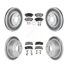 Load image into Gallery viewer, Front Rear Coated Disc Brake Rotors And Ceramic Pads Kit For Toyota Camry