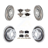 [Front+Rear] 1998-1999 Audi A6 Premium Coated Rotors & Ceramic Pads Brake Kit For Max Braking