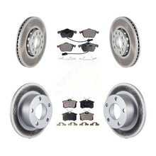 Charger l&#39;image dans la galerie, Front Rear Coated Disc Brake Rotors And Ceramic Pads Kit For Volkswagen Passat