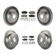 Load image into Gallery viewer, Front Rear Coated Disc Brake Rotors And Ceramic Pads Kit For Subaru Impreza