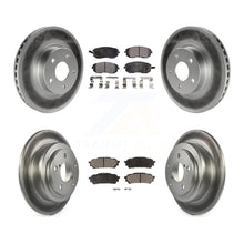 Charger l'image dans la galerie, Front Rear Coated Disc Brake Rotors Ceramic Pad Kit For Subaru Impreza Saab 9-2X