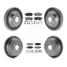 Load image into Gallery viewer, Front Rear Coated Disc Brake Rotors And Ceramic Pads Kit For Subaru Impreza