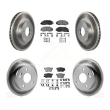 Load image into Gallery viewer, [Front+Rear] 1998-2002 Honda Accord 3.0L Premium Coated Rotors &amp; Ceramic Pads Brake Kit For Max Braking