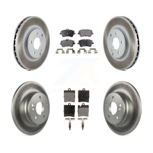 Charger l&#39;image dans la galerie, Front Rear Coated Brake Rotor Ceramic Pad Kit For Mercedes-Benz C240 CLK350 C320