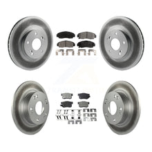 Load image into Gallery viewer, Front Rear Coated Disc Brake Rotors &amp; Ceramic Pad Kit For Honda Accord Acura TSX