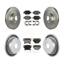 Load image into Gallery viewer, Front Rear Coated Disc Brake Rotors And Ceramic Pads Kit For Toyota Celica