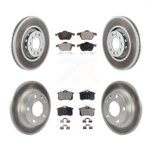 Charger l&#39;image dans la galerie, Front Rear Coated Disc Brake Rotors And Ceramic Pads Kit For 2002 Audi S4