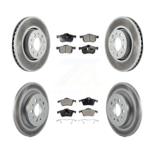 Charger l&#39;image dans la galerie, Front Rear Coated Disc Brake Rotors &amp; Ceramic Pad Kit For Volvo S60 V70 XC70 S80