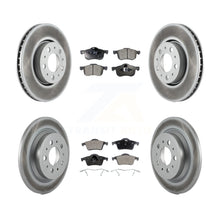 Load image into Gallery viewer, Front Rear Coated Disc Brake Rotors &amp; Ceramic Pad Kit For Volvo S60 V70 XC70 S80