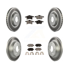 Charger l'image dans la galerie, [Front+Rear] 2008-2009 Saturn Astra Premium Coated Rotors &amp; Ceramic Pads Brake Kit For Max Braking