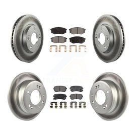 Front Rear Coat Brake Rotors Ceramic Pad Kit For Hyundai Tucson Kia Sportage FWD