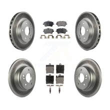 Load image into Gallery viewer, Front Rear Coated Disc Brake Rotors And Ceramic Pads Kit For Mercedes-Benz C240