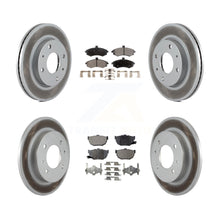 Charger l'image dans la galerie, Front Rear Coat Brake Rotor Ceramic Pad Kit For Hyundai Elantra Disc rear brakes