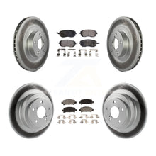 Charger l&#39;image dans la galerie, Front Rear Coat Disc Brake Rotors Ceramic Pad Kit For Subaru Outback Legacy Baja