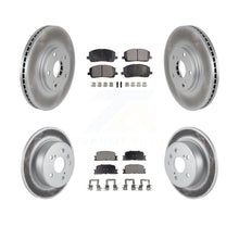Charger l'image dans la galerie, [Front+Rear] 01-03 Toyota Highlander AWD Premium Coated Rotors &amp; Ceramic Pads Brake Kit For Max Braking