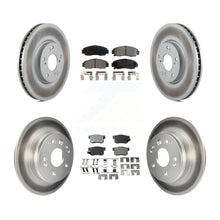 Charger l'image dans la galerie, Front Rear Coat Brake Rotors Ceramic Pad Kit For Acura TL Automatic transmission