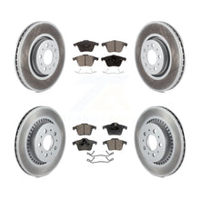 Load image into Gallery viewer, Front Rear Coated Disc Brake Rotors And Ceramic Pads Kit For Volvo XC90