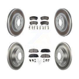 [Front+Rear] 2003-2005 Mazda 6 Premium Coated Rotors & Ceramic Pads Brake Kit For Max Braking