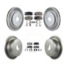 Load image into Gallery viewer, Front Rear Coated Brake Rotors Ceramic Pad Kit For Lexus Toyota Highlander RX350