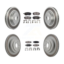 Load image into Gallery viewer, Front Rear Coated Disc Brake Rotors And Ceramic Pads Kit For Subaru Legacy