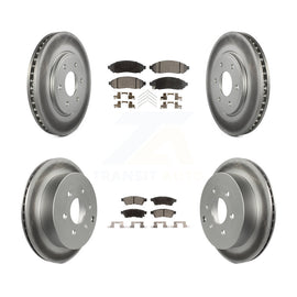 Front Rear Coated Brake Rotor Ceramic Pad Kit For Nissan Frontier Suzuki Equator