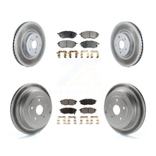 Charger l&#39;image dans la galerie, Front Rear Coated Disc Brake Rotors And Ceramic Pads Kit For Subaru Tribeca B9