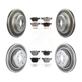 [Front+Rear] 2004-2010 BMW X3 Premium Coated Rotors & Ceramic Pads Brake Kit For Max Braking